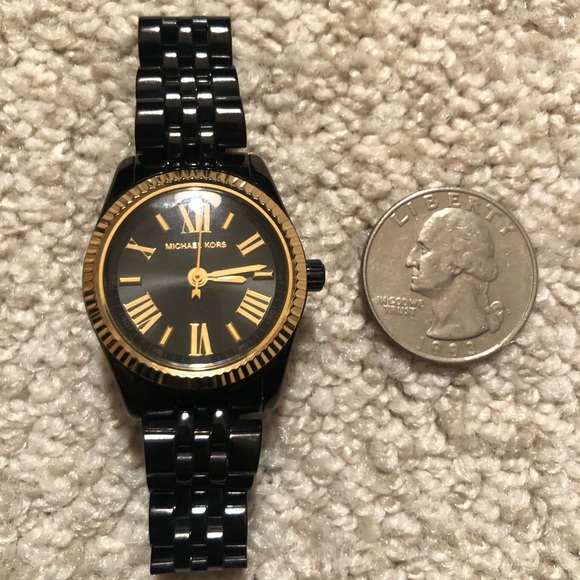 Michael Kors Black & Gold Watch - Picture 6 of 8